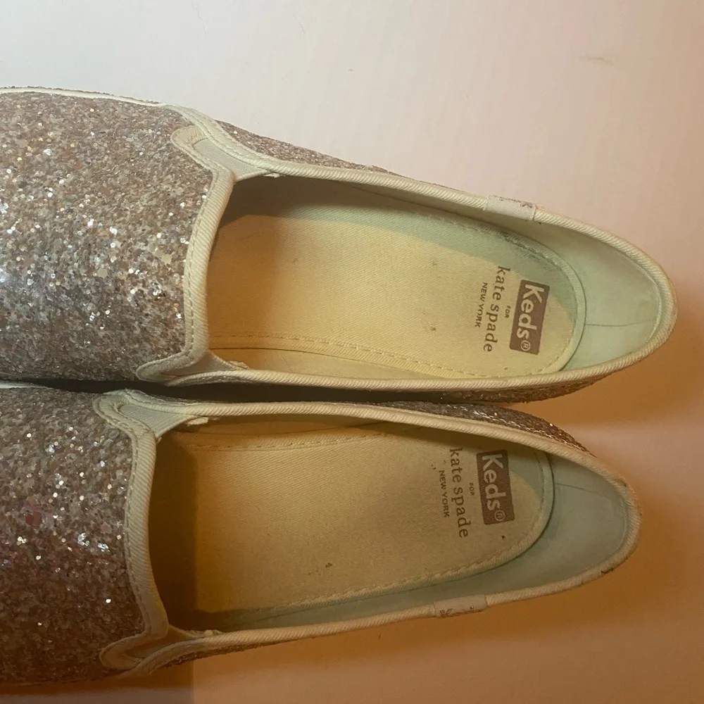 Kate Spade Glitter Slip-On Platform Sneaker size 11
